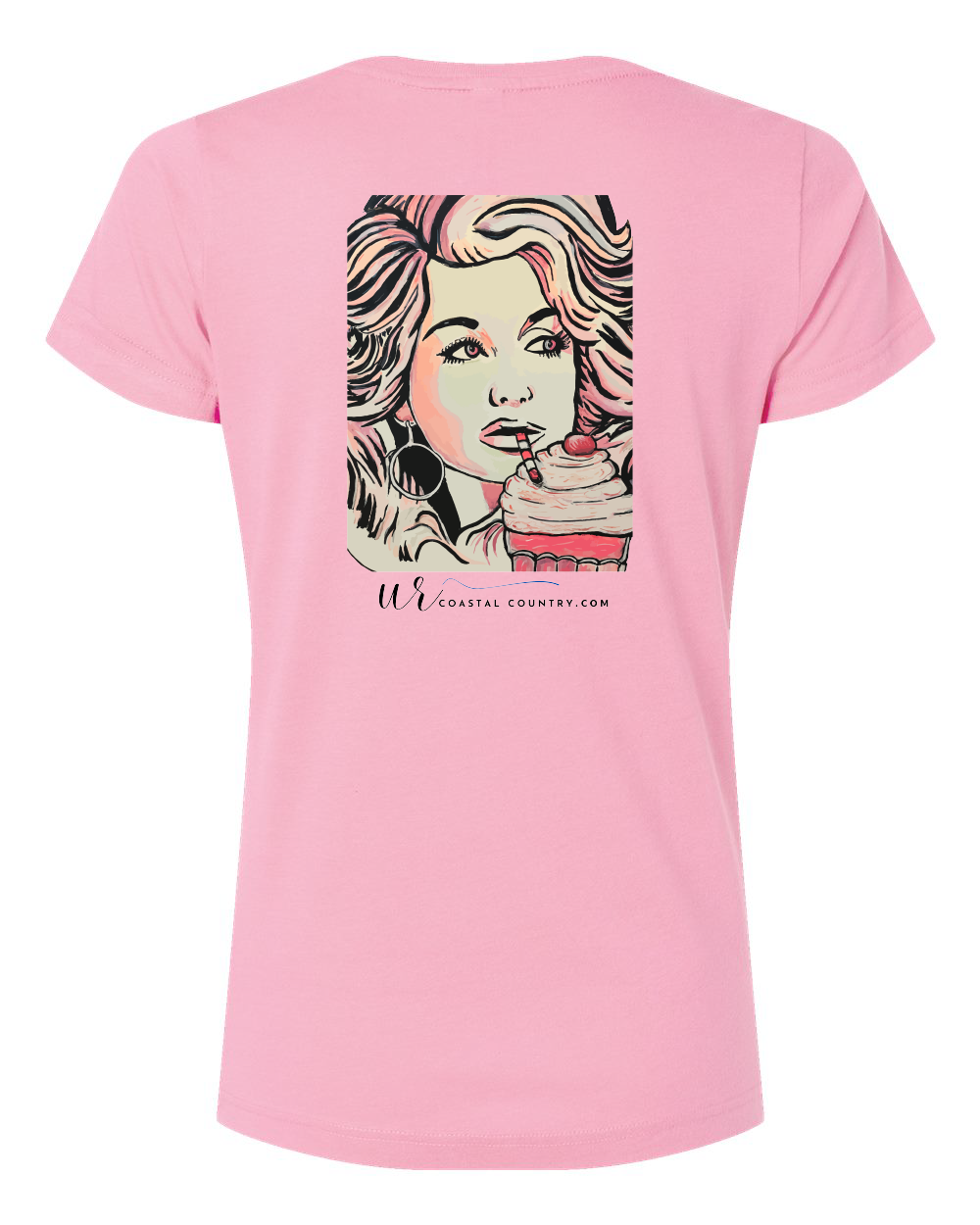 Frosty's Dolly Womens V-Neck T-Shirt
