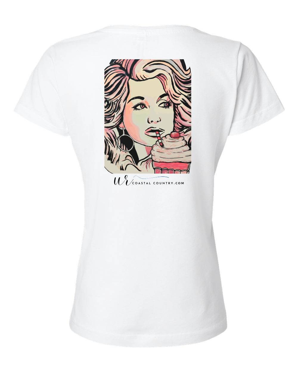 Frosty's Dolly Womens V-Neck T-Shirt