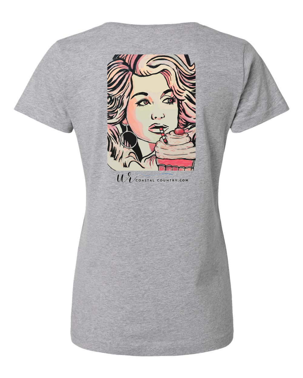 Frosty's Dolly Womens V-Neck T-Shirt