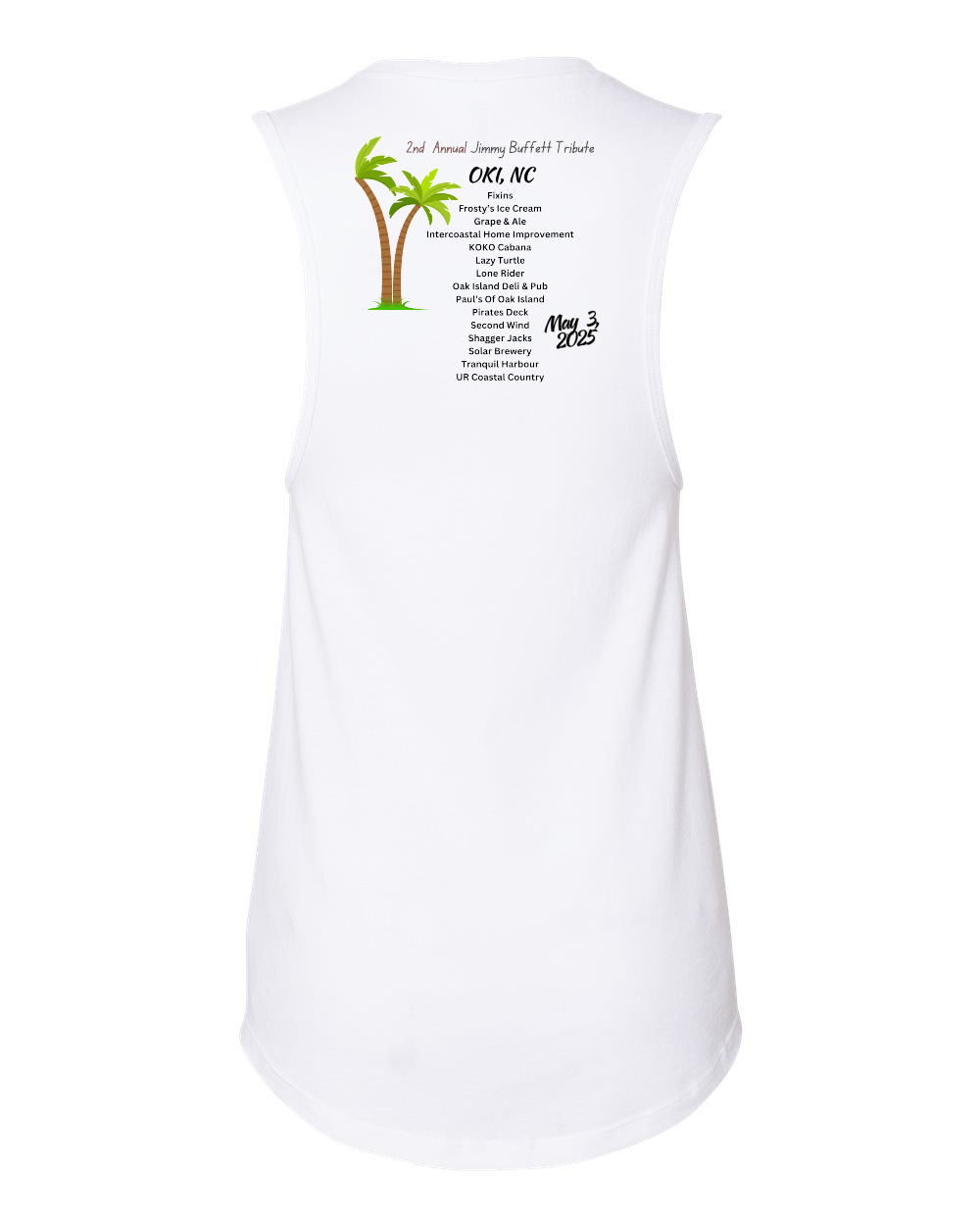 2nd Annual Buffett Tribute Women's White Tank Top