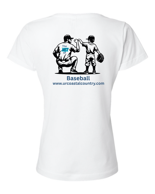 Art of Baseball Little Boy Women's V-Neck T-Shirt
