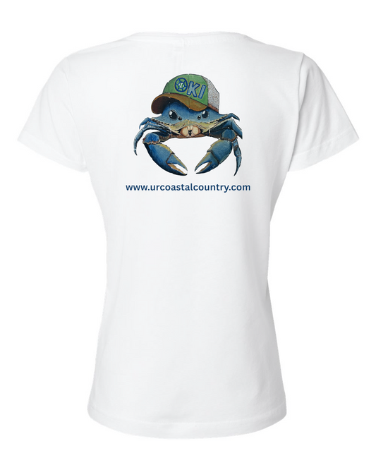 Art of Baseball OKI Crab Women's V-Neck T-Shirt