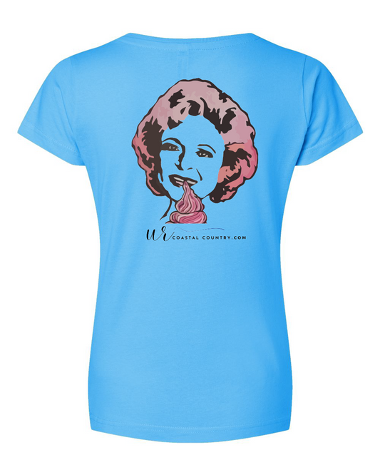Frosty's Betty White Women's V-Neck T-Shirt (Click to see more colors)