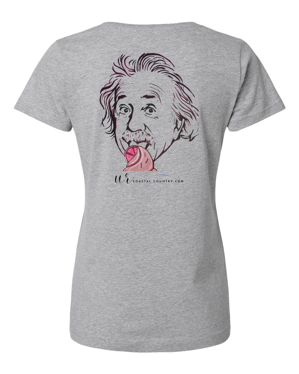 Frosty's Albert Einstein Women's V-Neck T-Shirt (Click to see more colors)