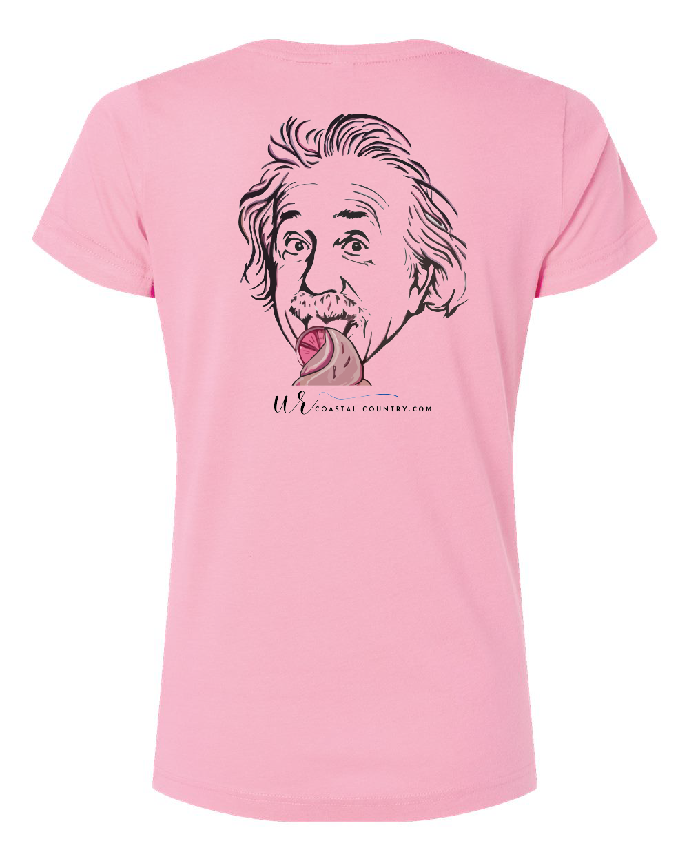 Frosty's Albert Einstein Women's V-Neck T-Shirt (Click to see more colors)