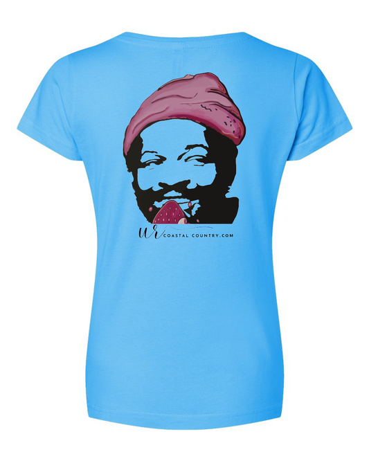 Frosty's Marvin Gaye Women's V-Neck T-Shirt (Click to see more colors)