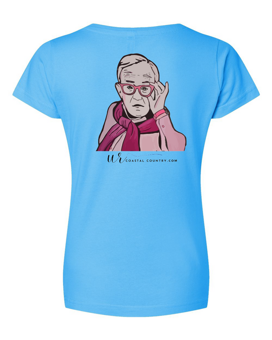 Frosty's Leslie Jordan Women's V-Neck T-Shirt (Click to see more colors)
