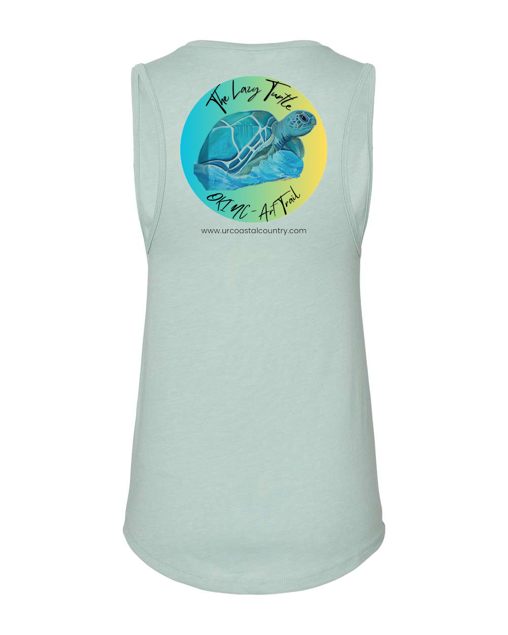 Lazy Turtle Art Walk Womens Tank Top