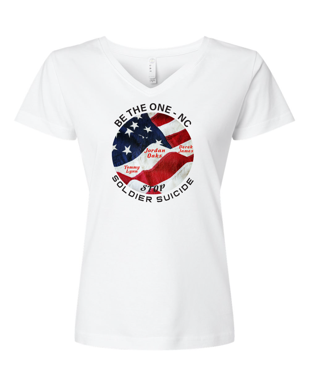 Be The One 2024 NC Womens White V-Neck