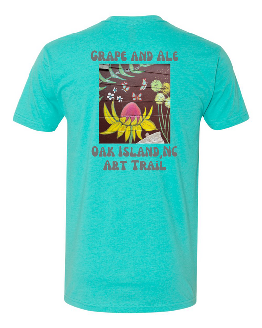 Grape & Ale Flower Art Walk Unisex T-Shirt