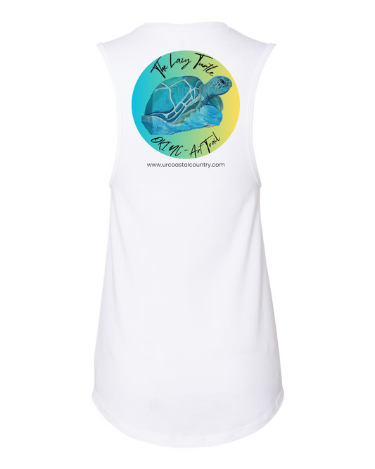 Lazy Turtle Art Walk Womens Tank Top